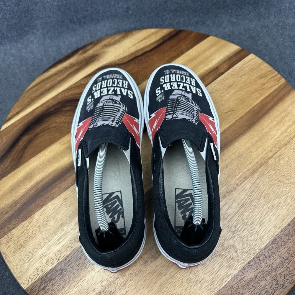 Vans Salzer's Records Ventura CA Foot the Bill Custom X You Slip On Mens 7 - Picture 7 of 16
